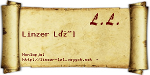 Linzer Lél névjegykártya